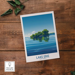 Lake Erie Travel Print - Great Lakes-This Art World