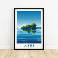 Lake Erie Travel Print - Great Lakes-This Art World