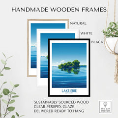 Lake Erie Travel Print - Great Lakes-This Art World