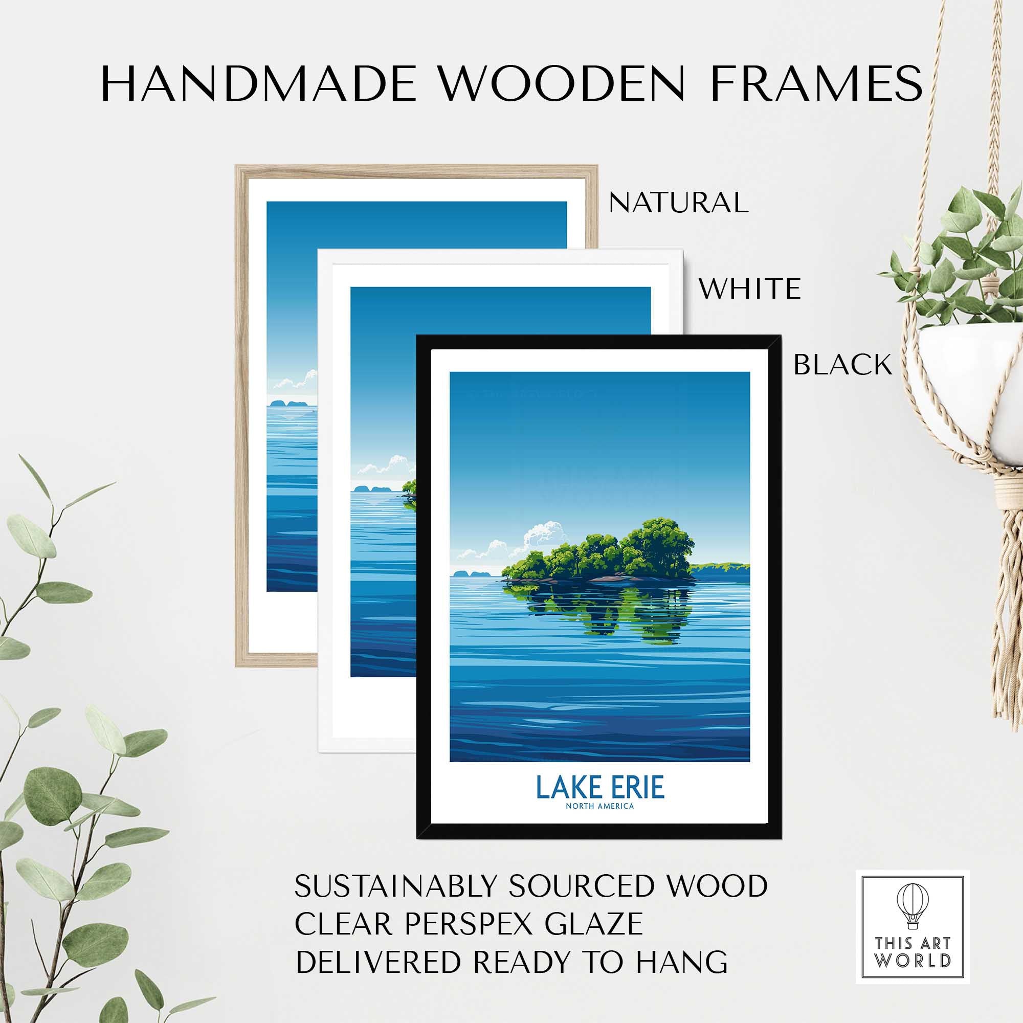 Lake Erie Travel Print - Great Lakes-This Art World