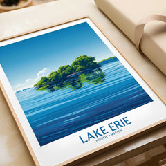 Lake Erie Travel Print - Great Lakes-This Art World