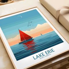 Lake Erie Travel Print-This Art World