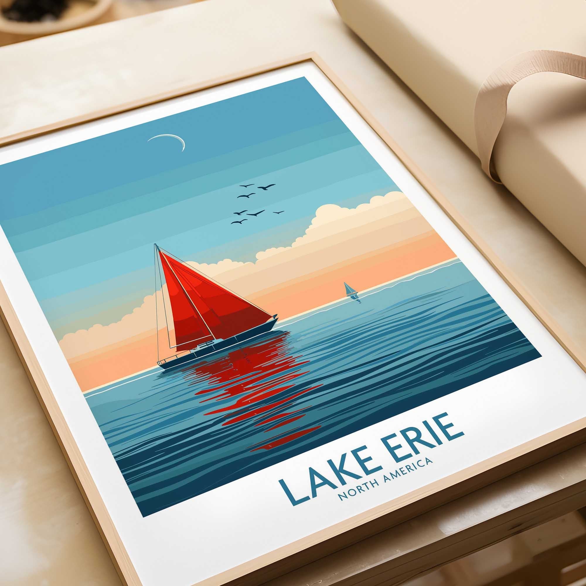 Lake Erie Travel Print-This Art World