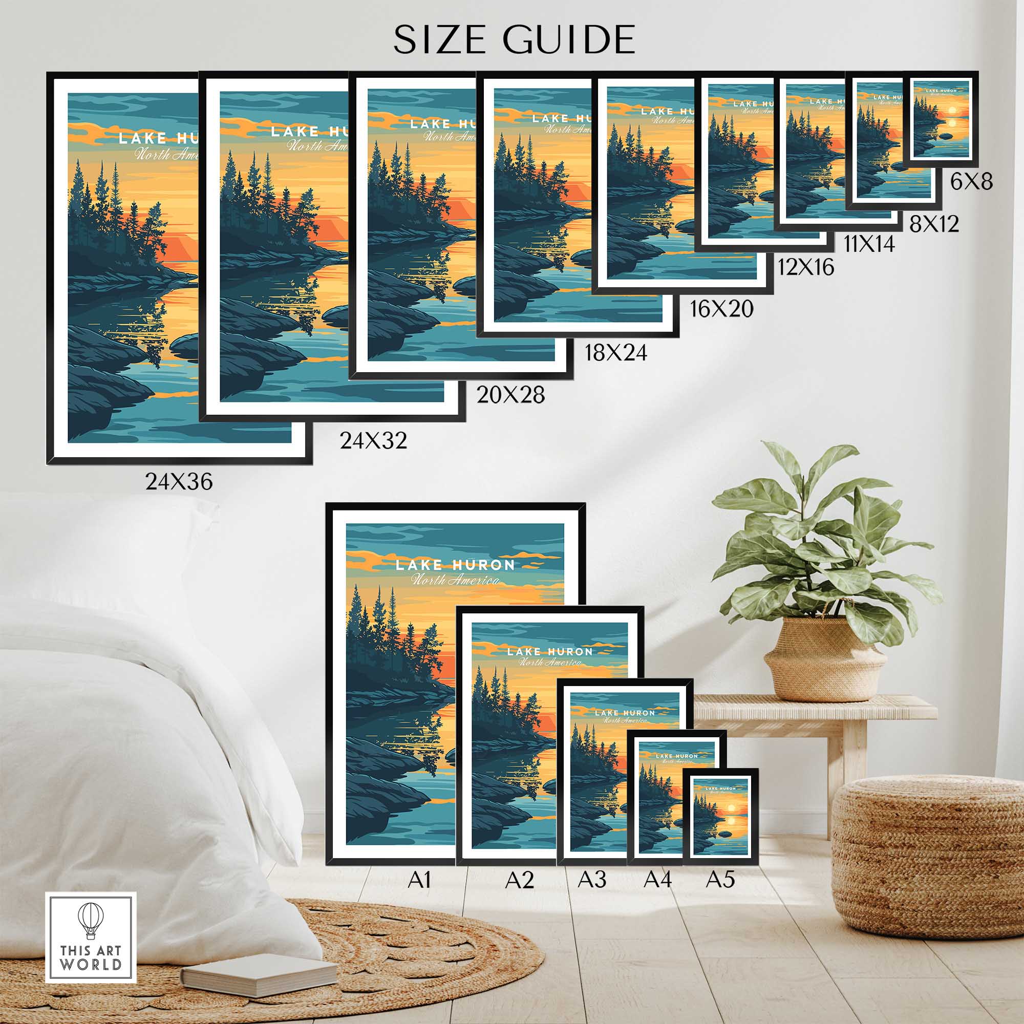 Lake Huron Poster-This Art World