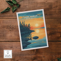 Lake Huron Poster-This Art World