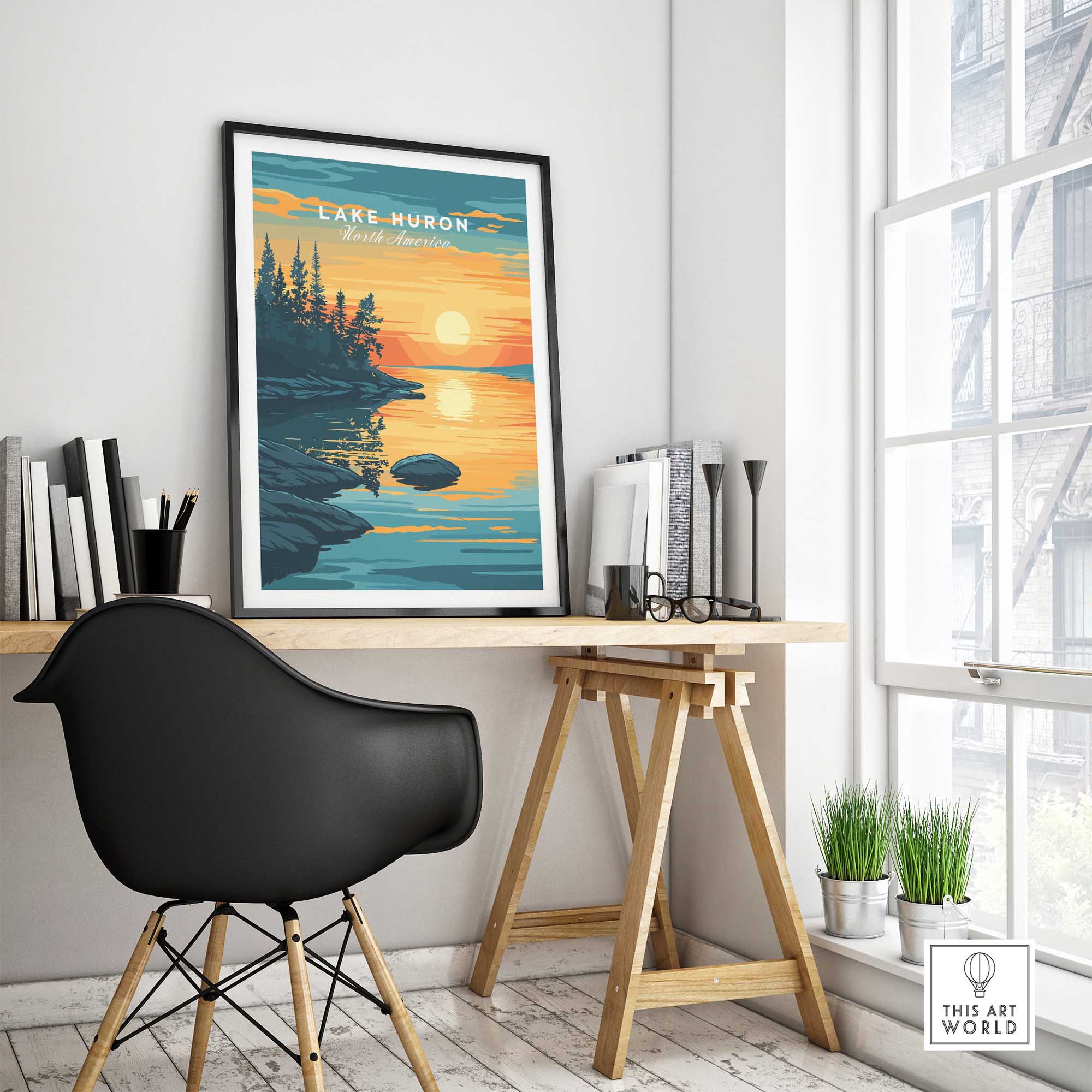 Lake Huron Poster-This Art World
