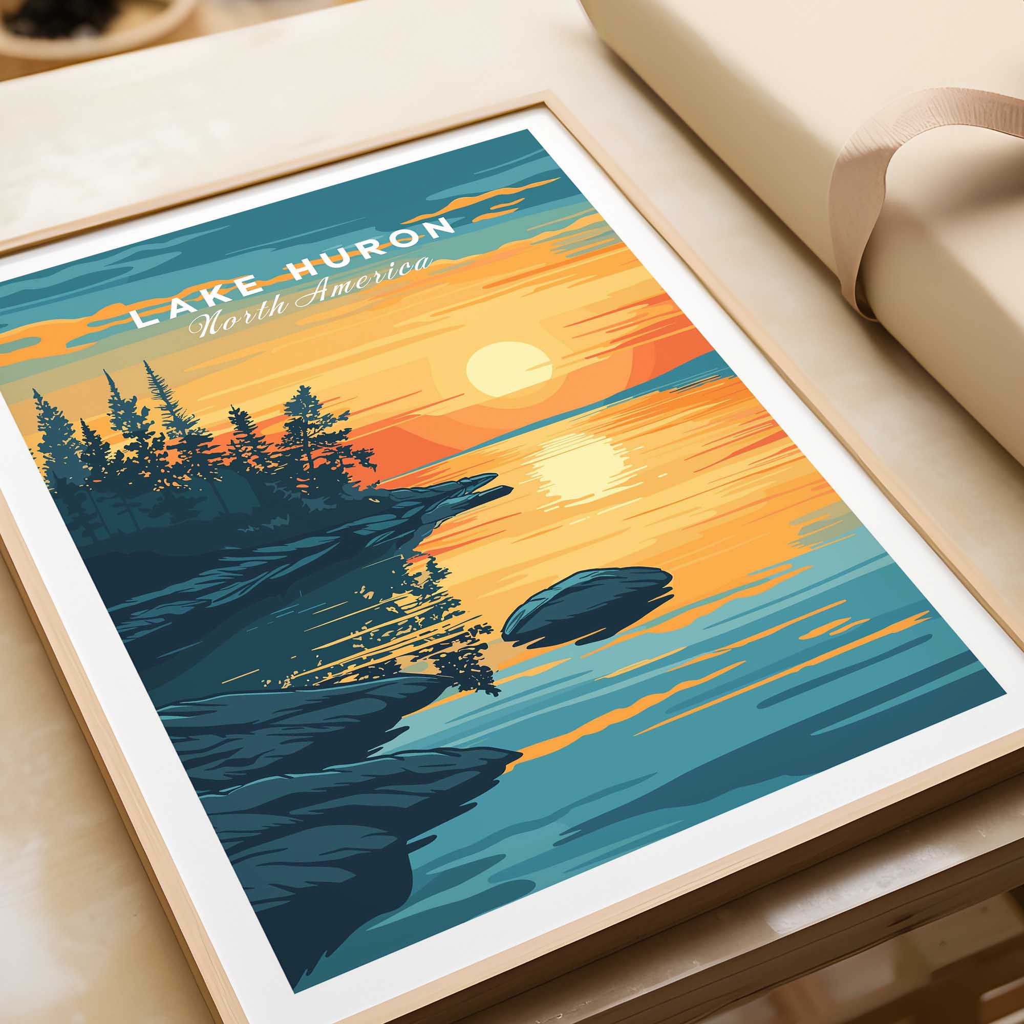 Lake Huron Poster-This Art World