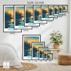 Lake Huron Travel Poster-This Art World