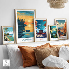 Lake Huron Travel Poster-This Art World