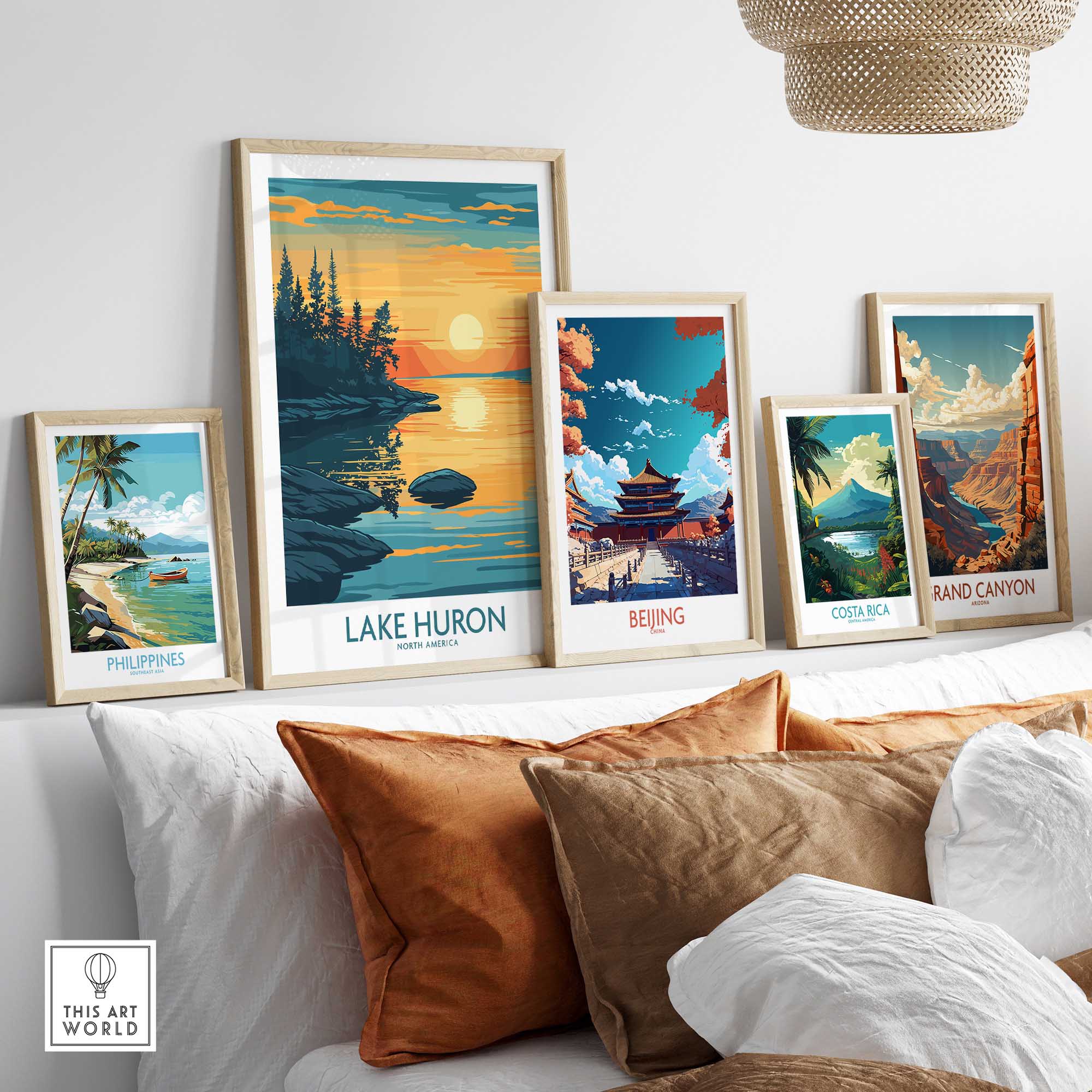 Lake Huron Travel Poster-This Art World