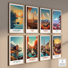 Lake Huron Travel Poster-This Art World