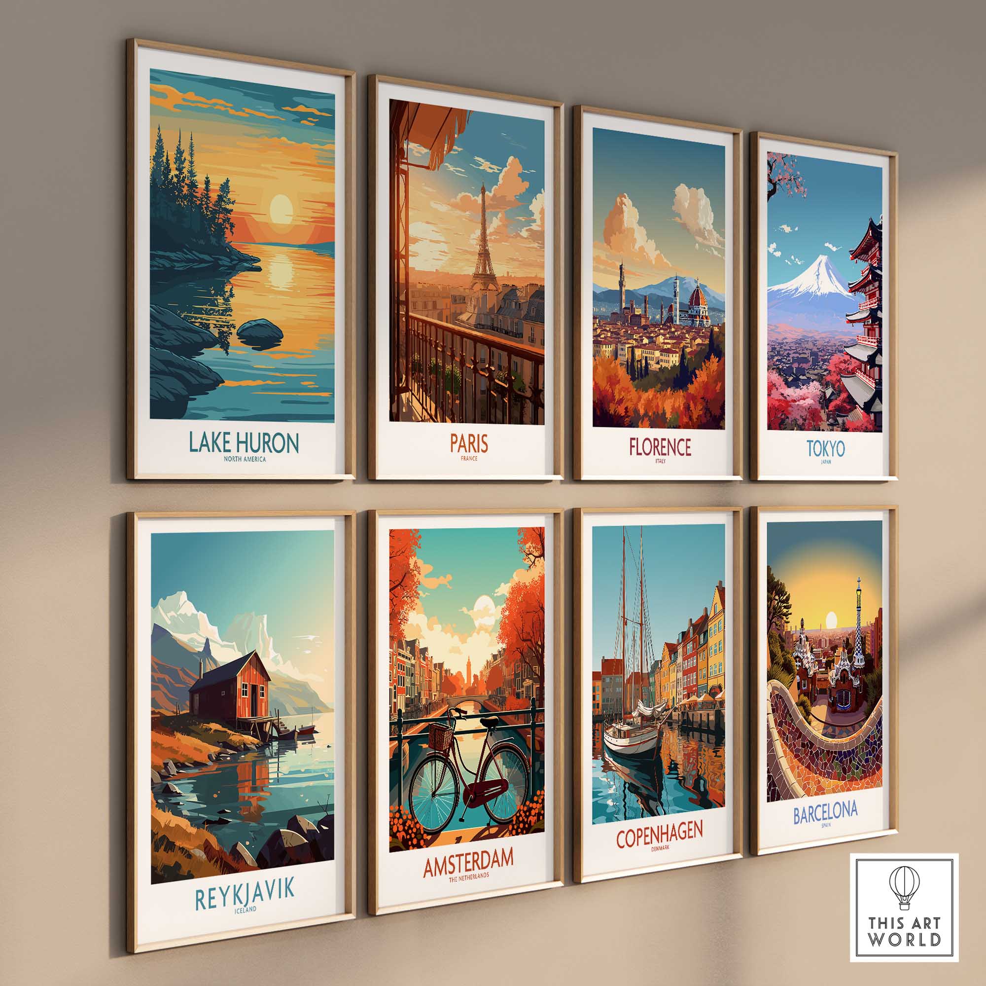 Lake Huron Travel Poster-This Art World