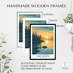Lake Huron Travel Poster-This Art World