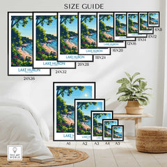 Lake Huron Travel Print-This Art World