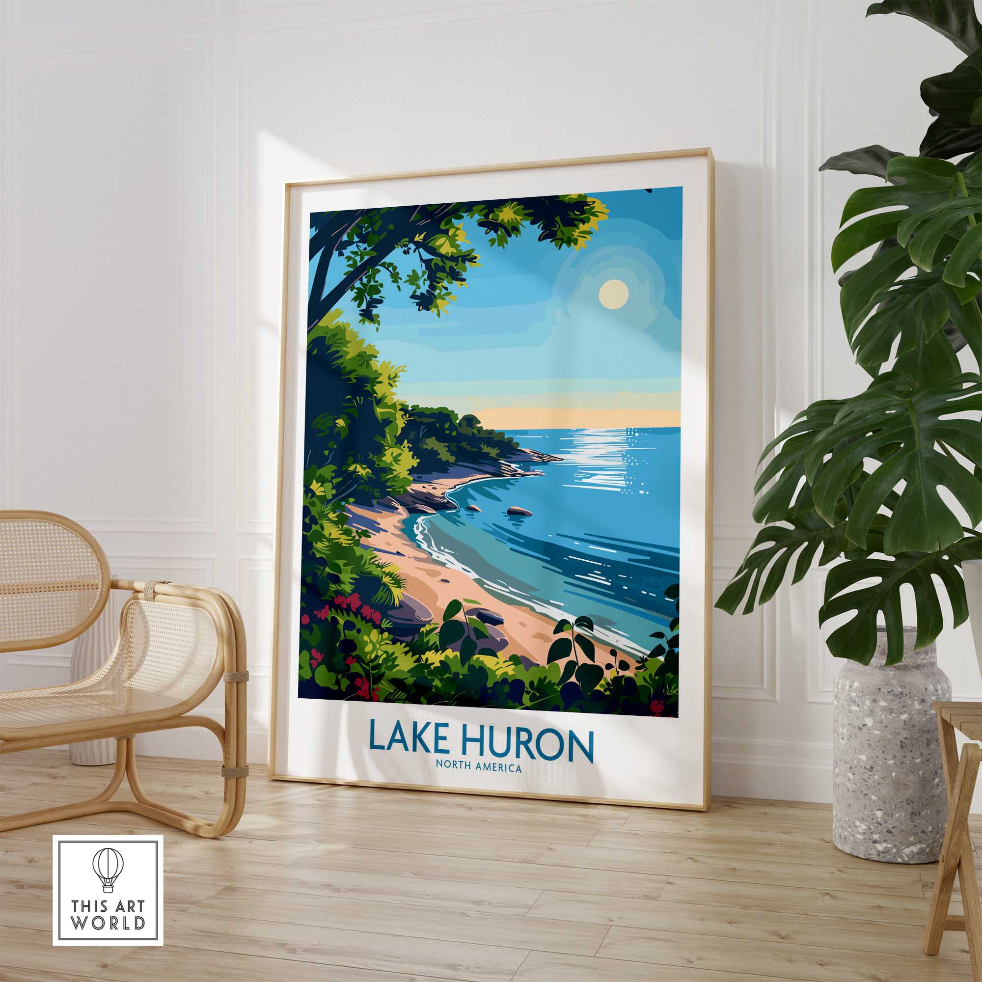 Lake Huron Travel Print-This Art World