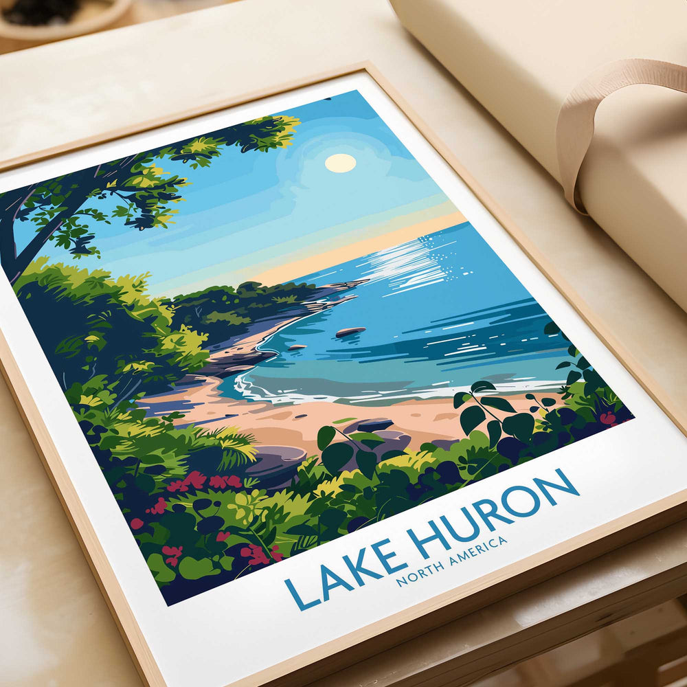 Lake Huron Travel Print-This Art World