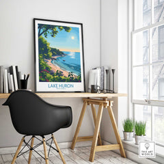 Lake Huron Travel Print-This Art World