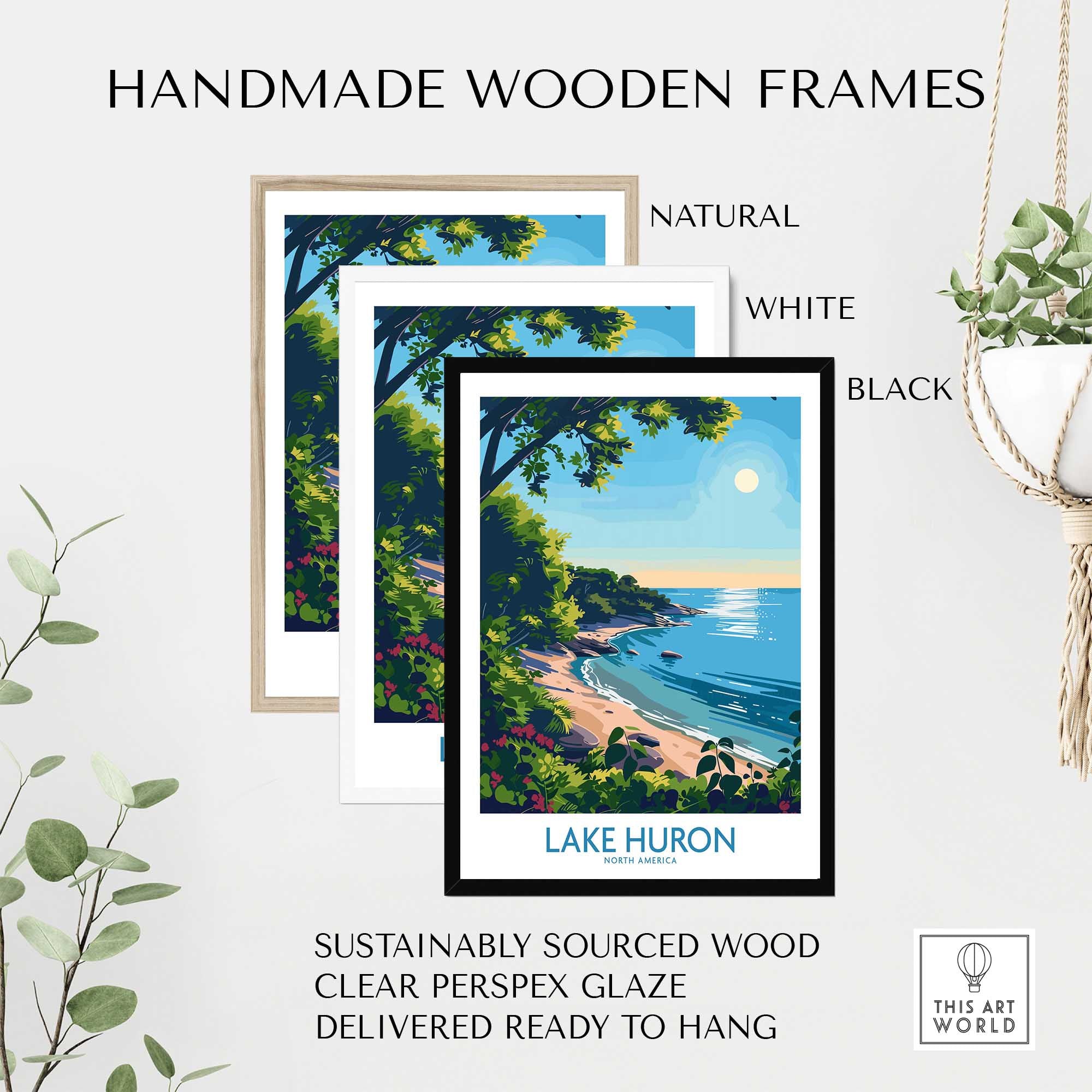 Lake Huron Travel Print-This Art World