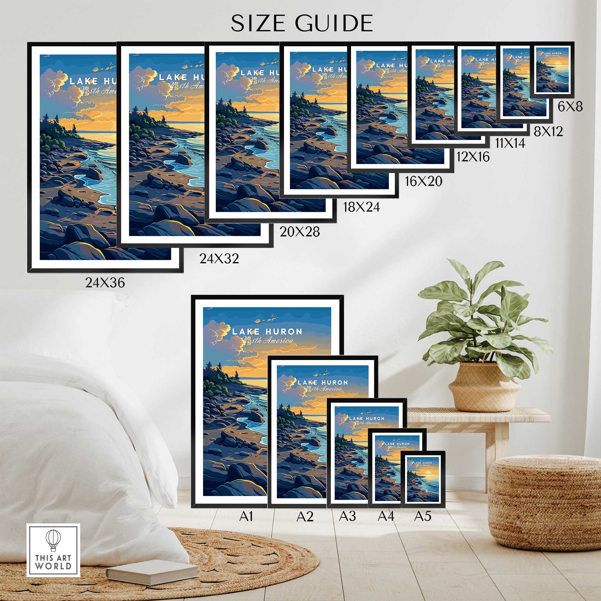 Lake Huron Wall Art-This Art World
