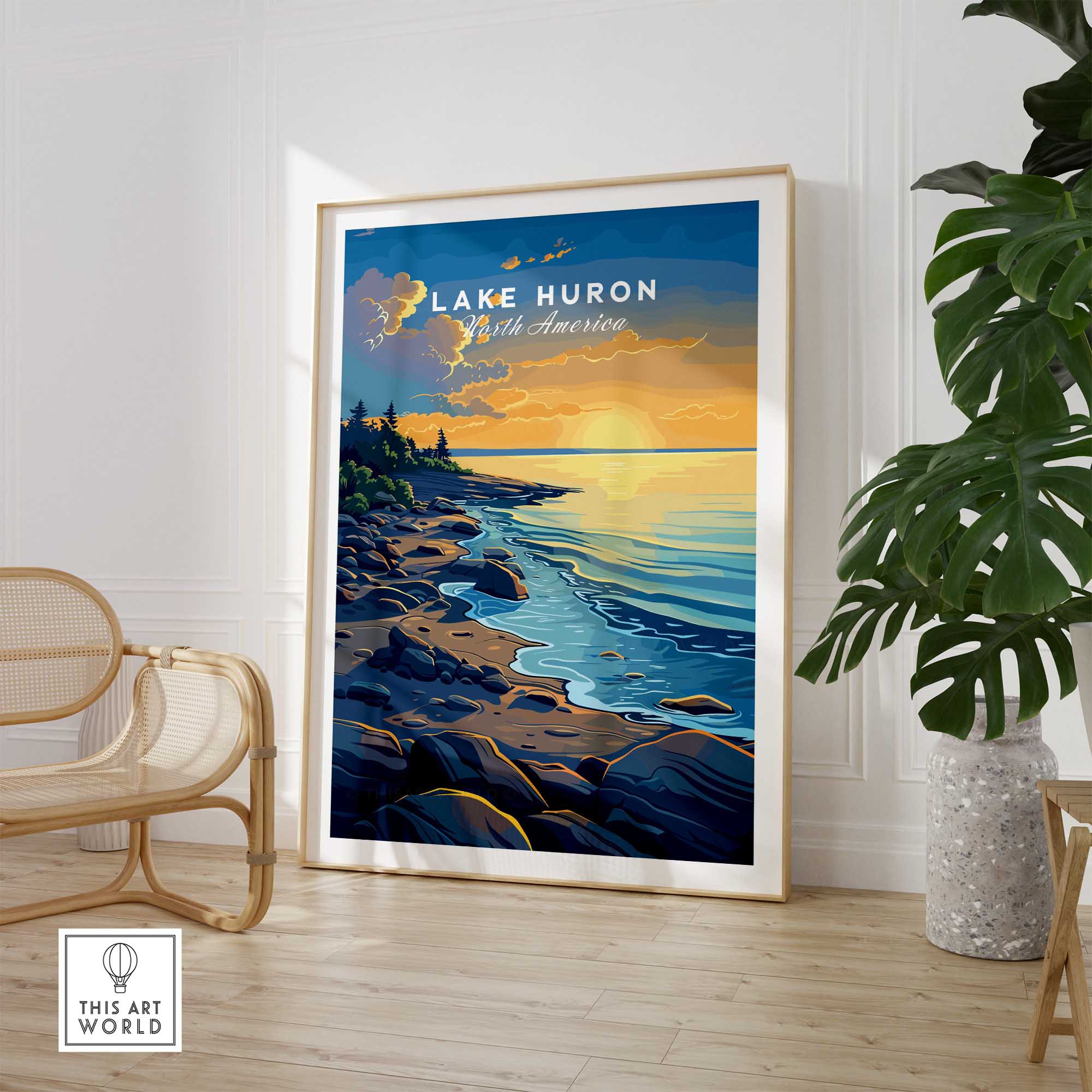 Lake Huron Wall Art-This Art World