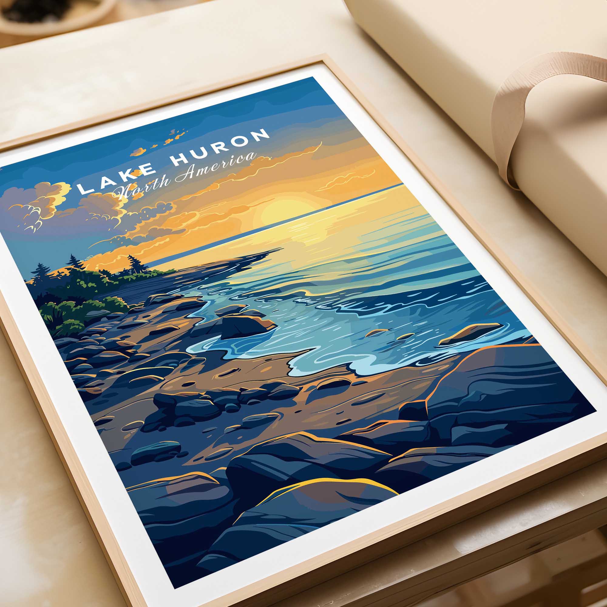 Lake Huron Wall Art-This Art World
