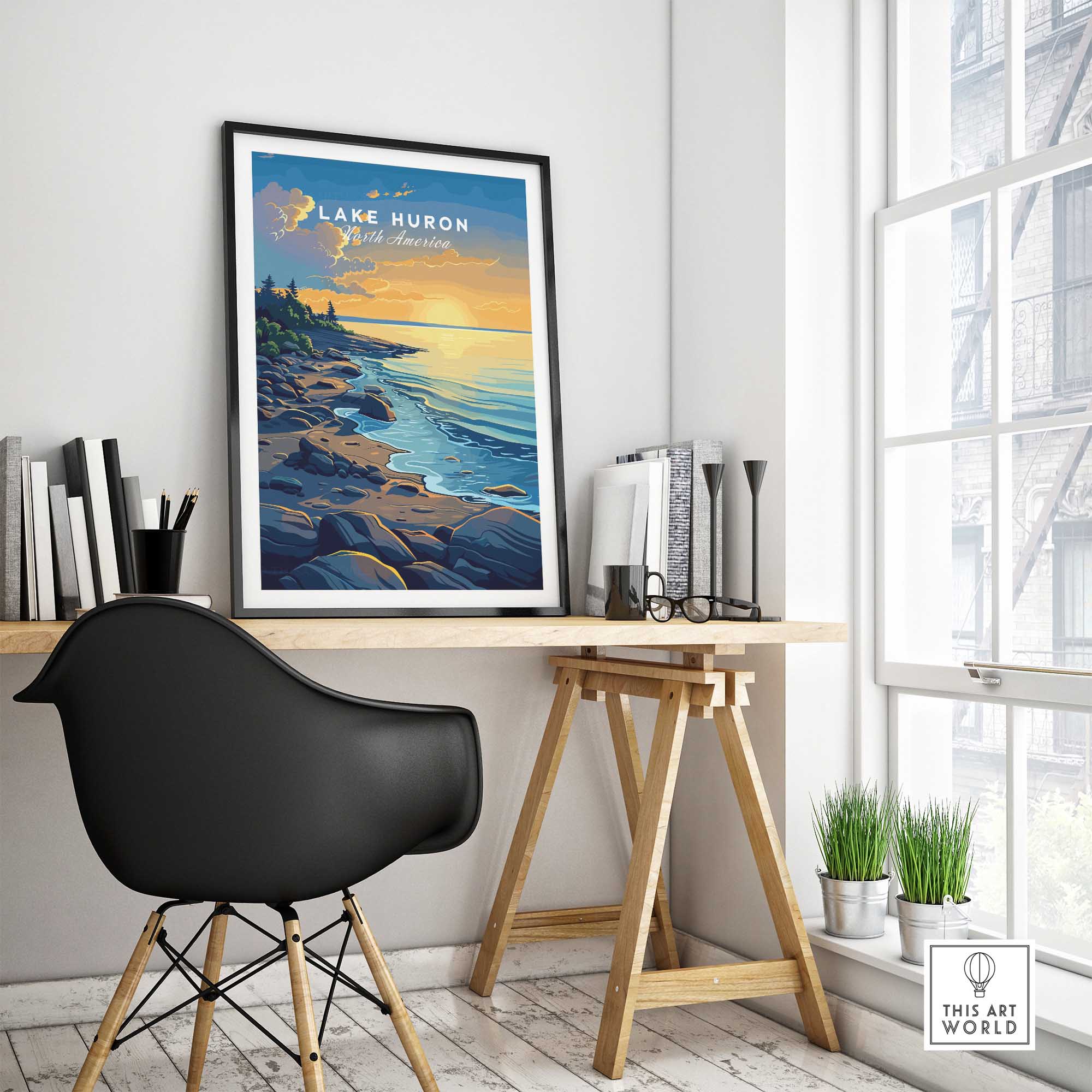 Lake Huron Wall Art-This Art World