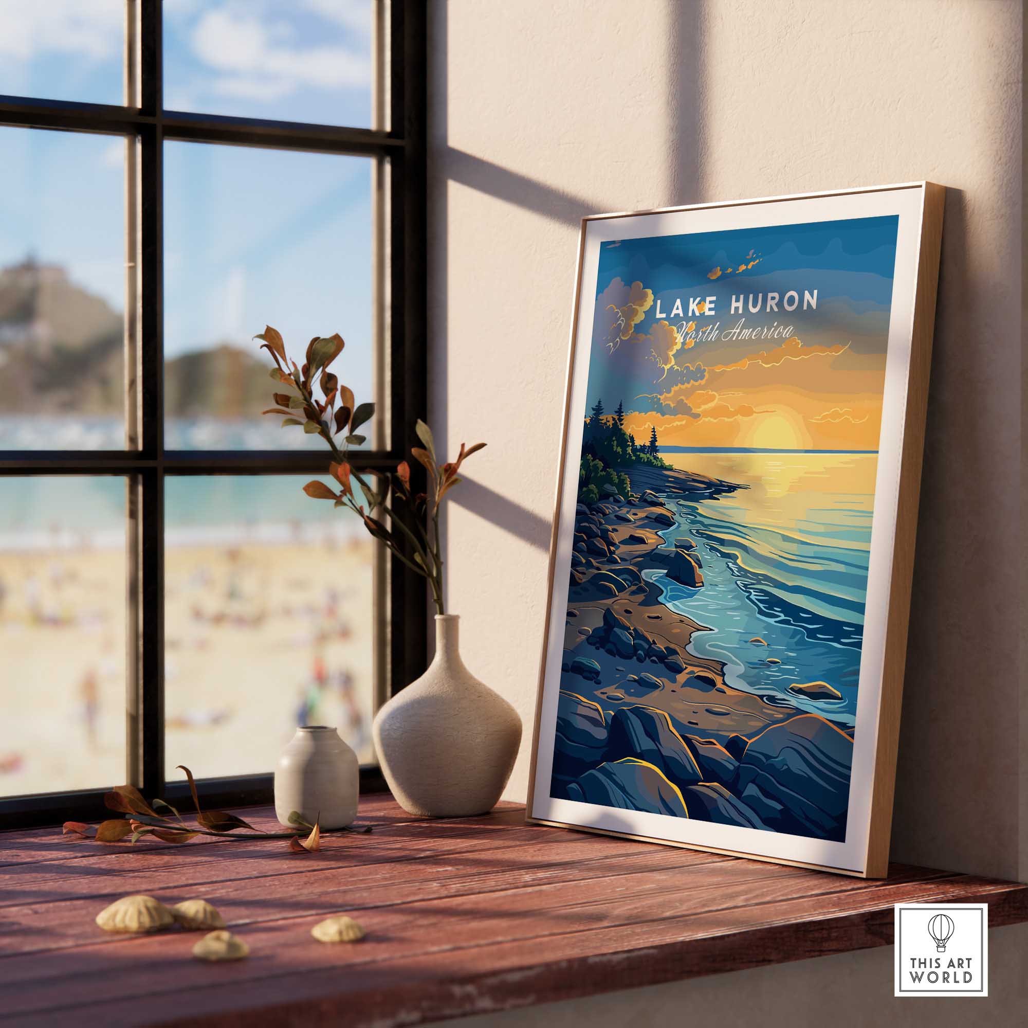 Lake Huron Wall Art-This Art World
