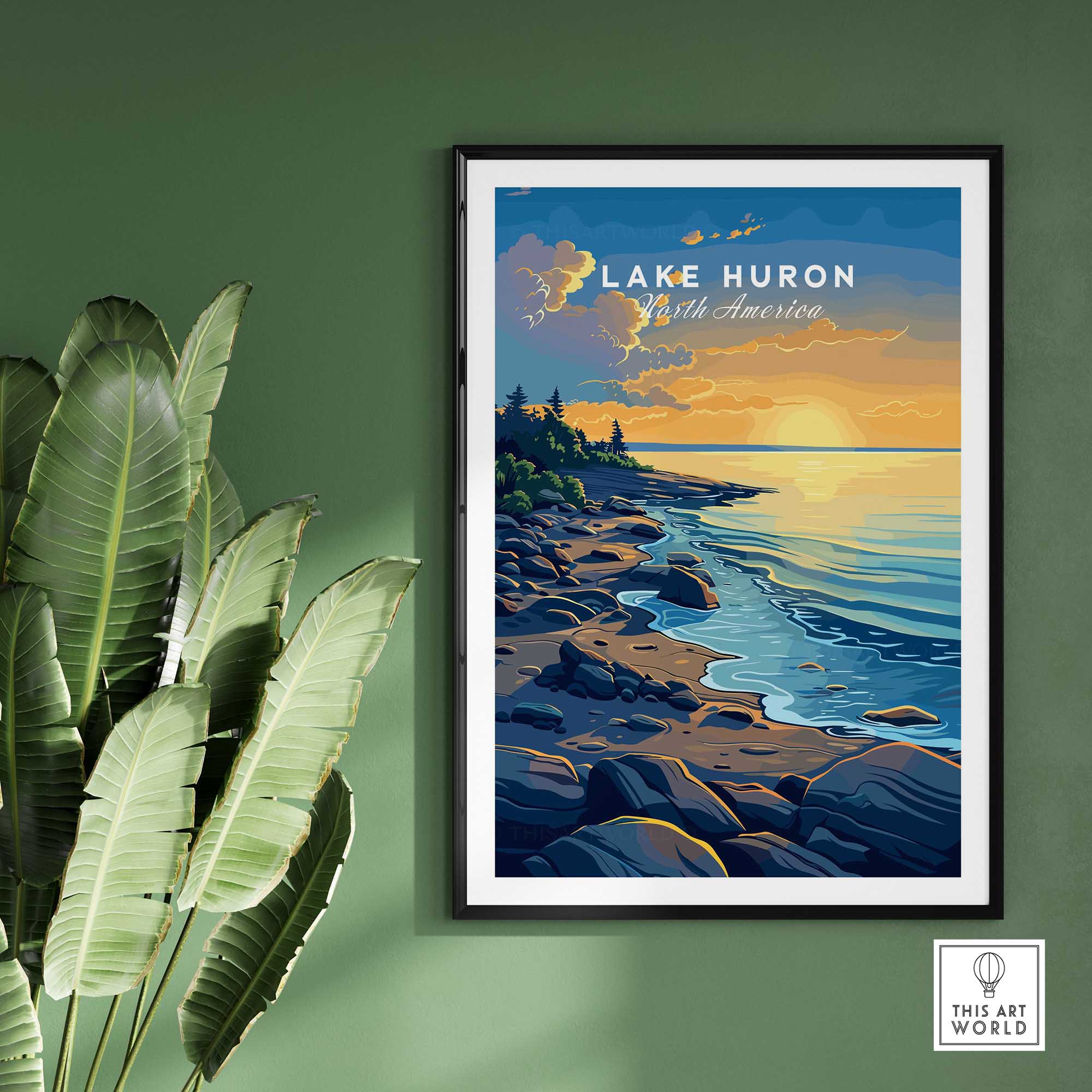 Lake Huron Wall Art-This Art World