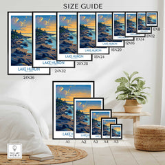 Lake Huron Wall Art Print-This Art World