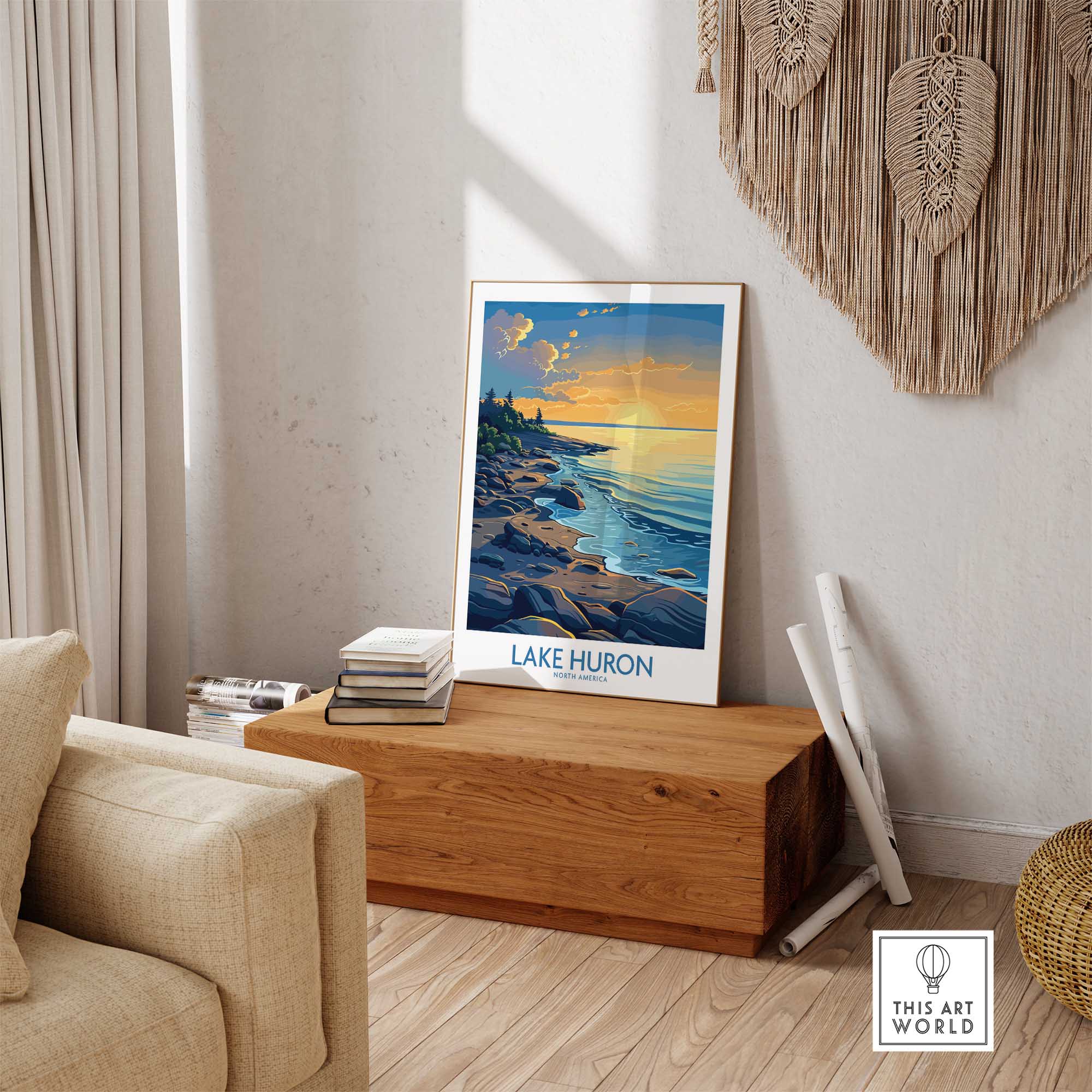 Lake Huron Wall Art Print-This Art World