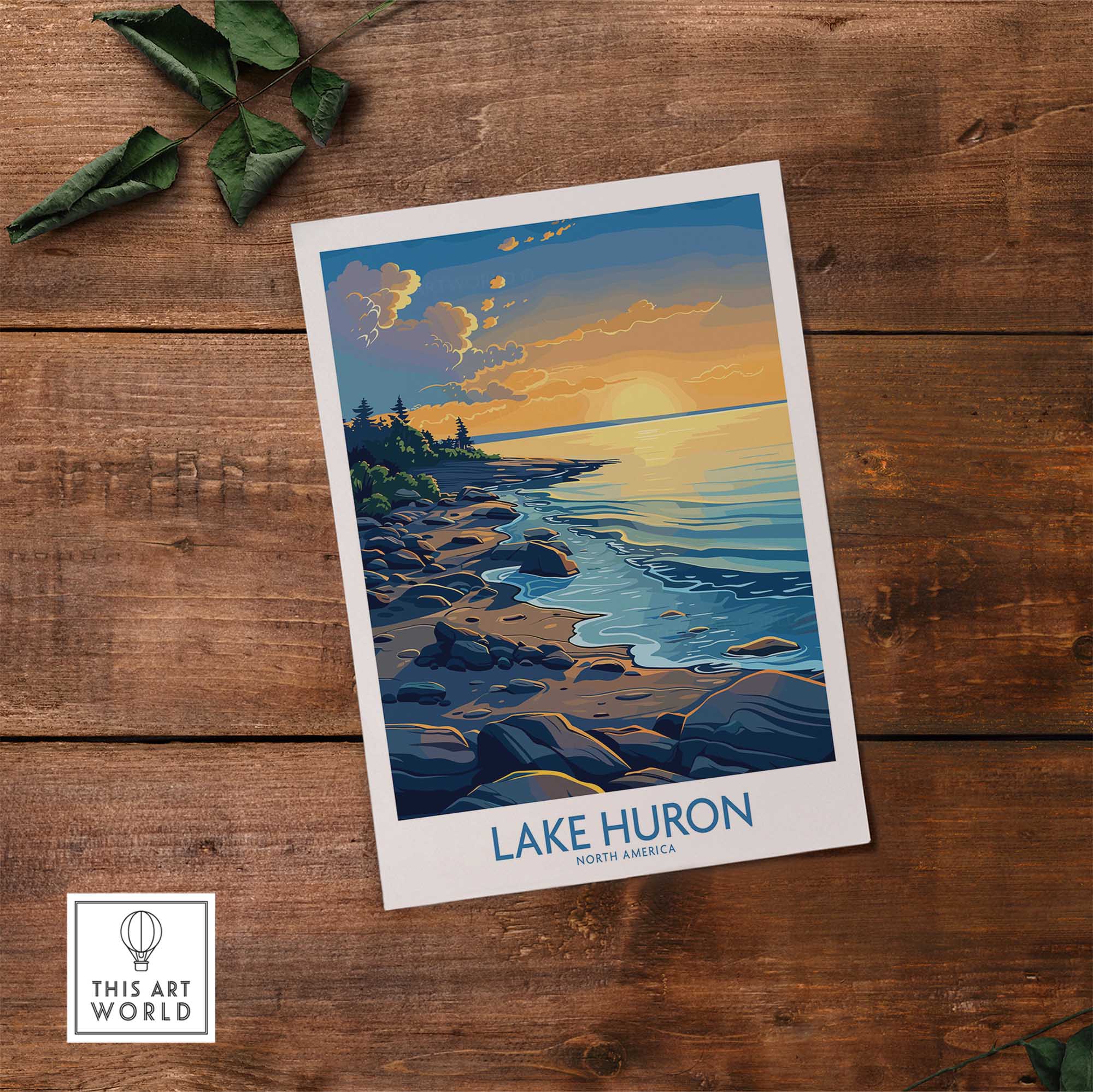 Lake Huron Wall Art Print-This Art World