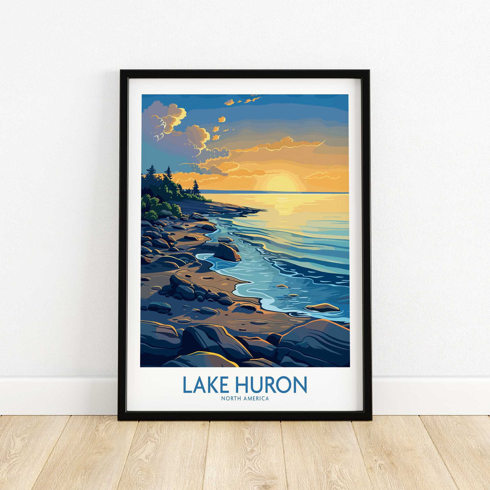 Lake Huron Wall Art Print-This Art World