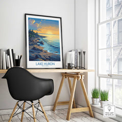 Lake Huron Wall Art Print-This Art World