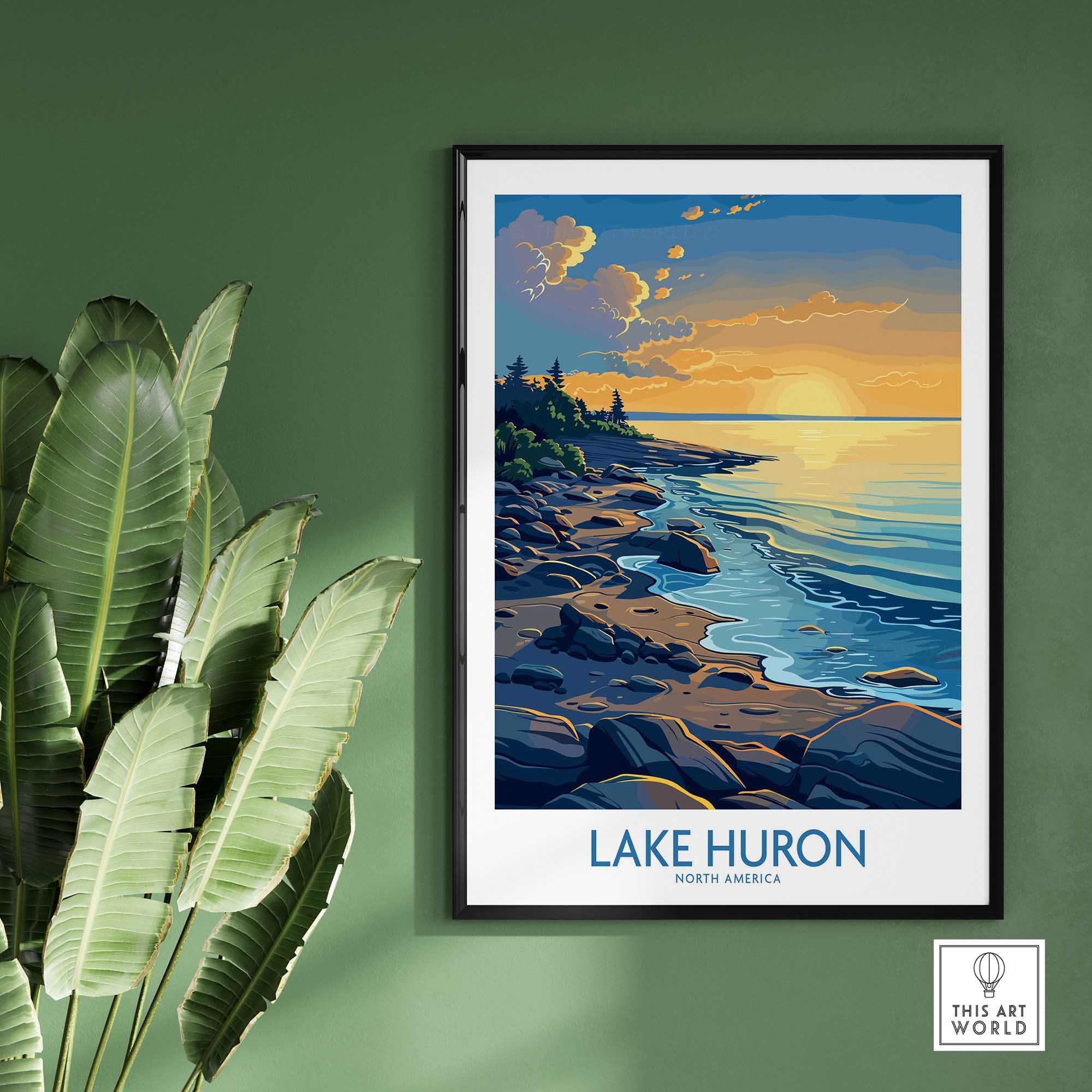 Lake Huron Wall Art Print-This Art World