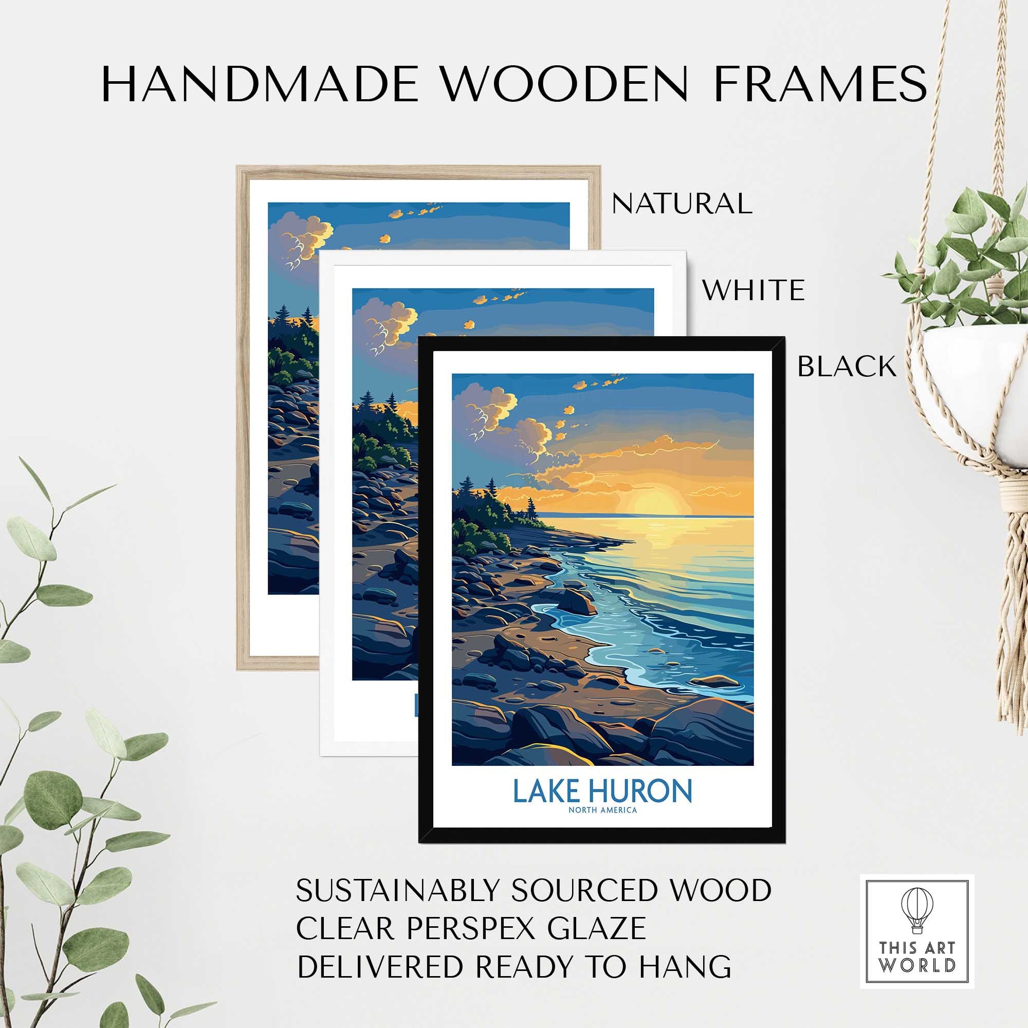 Lake Huron Wall Art Print-This Art World
