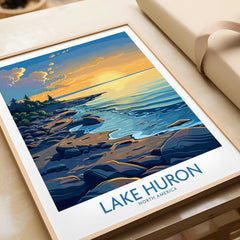 Lake Huron Wall Art Print-This Art World