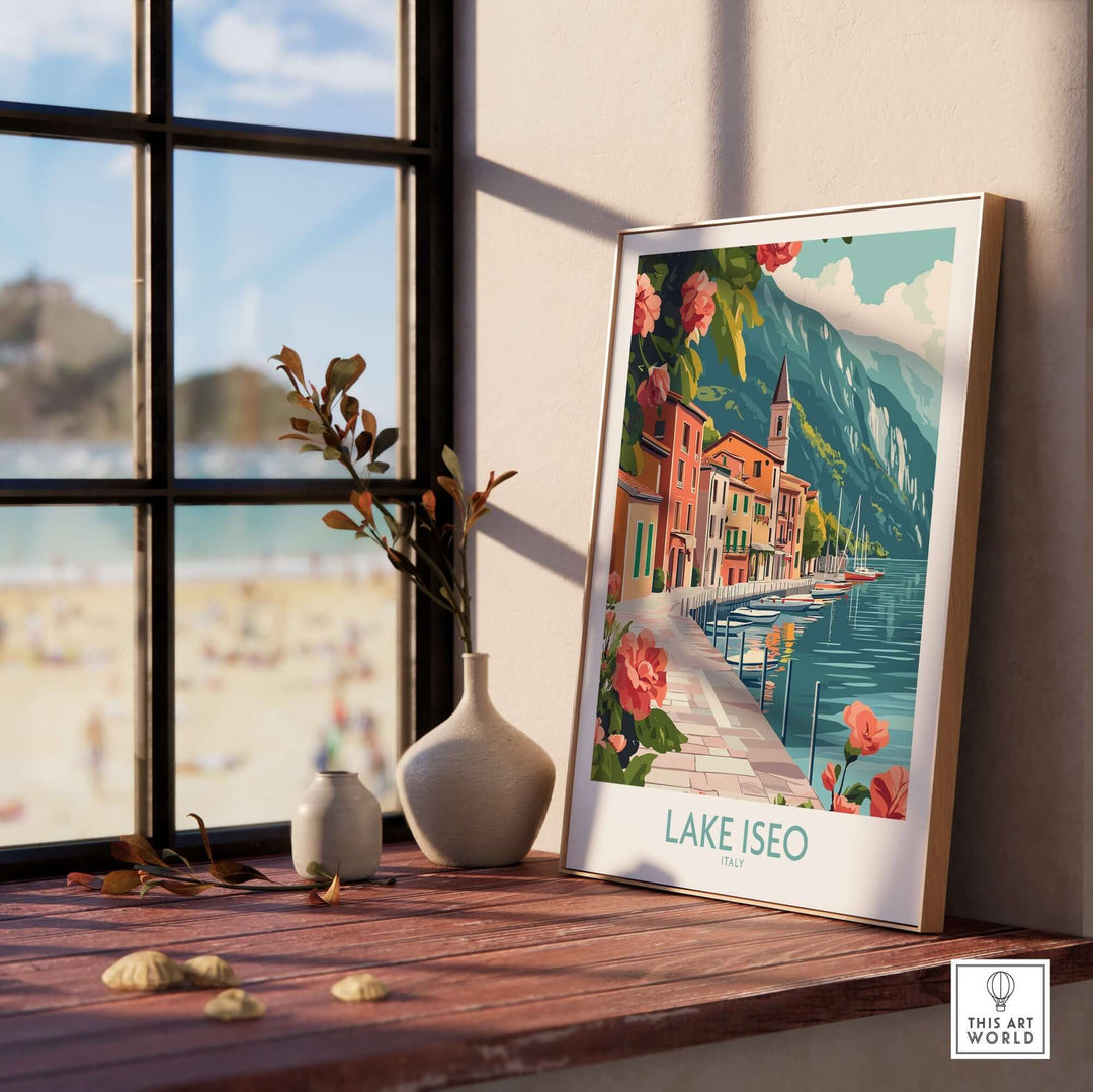 Lake Iseo Art Print Italy