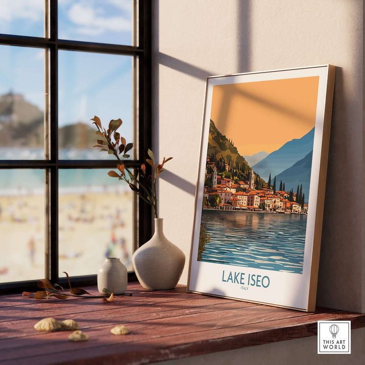 Lake Iseo Poster Italy