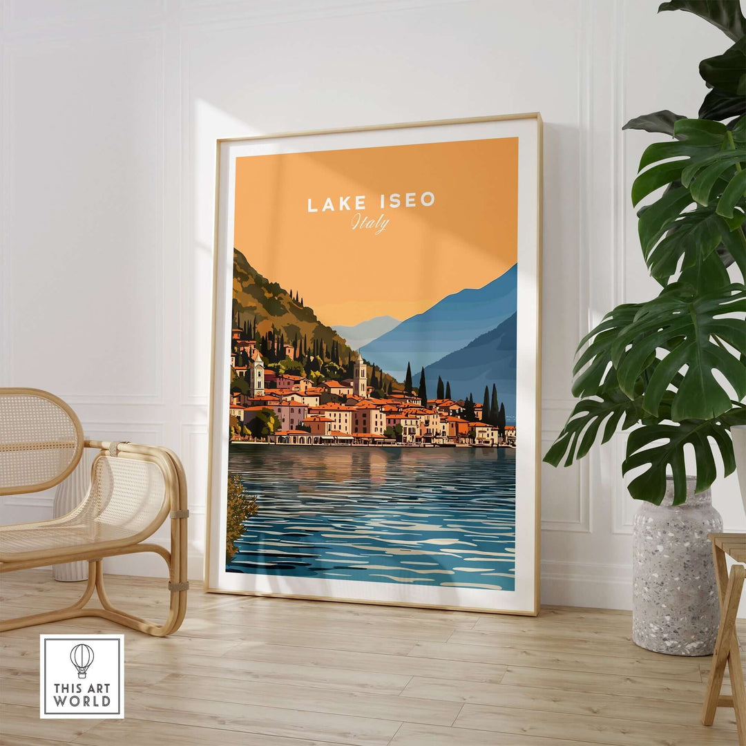 Lake Iseo Print Italy