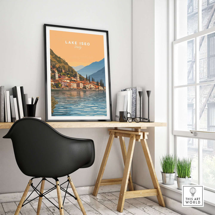 Lake Iseo Print Italy