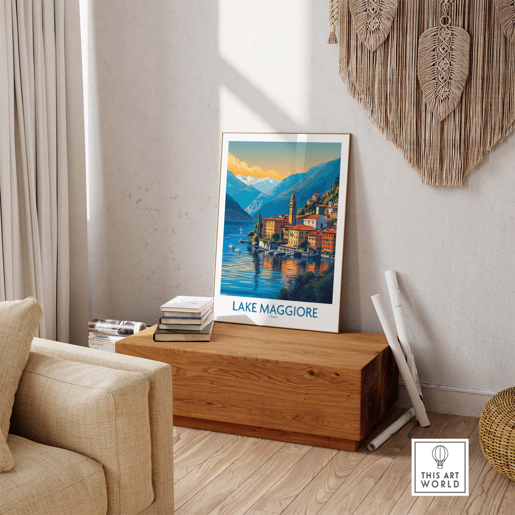 Lake Maggiore Italy Poster part of our best collection or travel posters and prints - ThisArtWorld