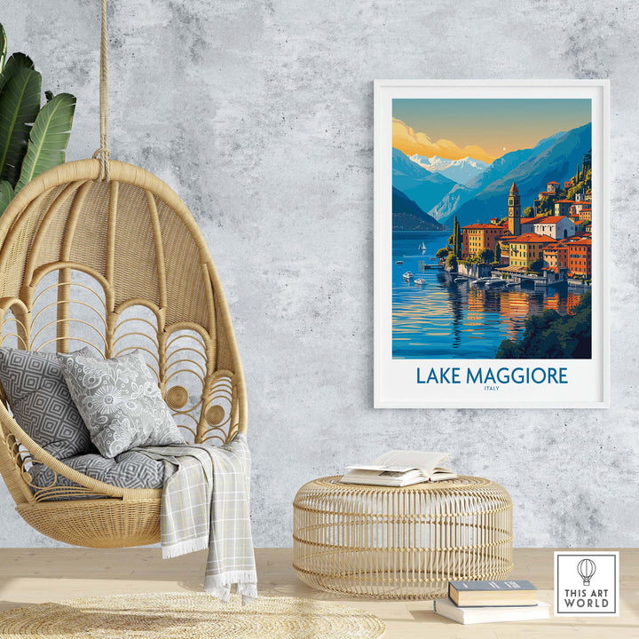 Lake Maggiore Italy Poster part of our best collection or travel posters and prints - ThisArtWorld