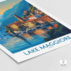 Lake Maggiore Italy Poster part of our best collection or travel posters and prints - ThisArtWorld