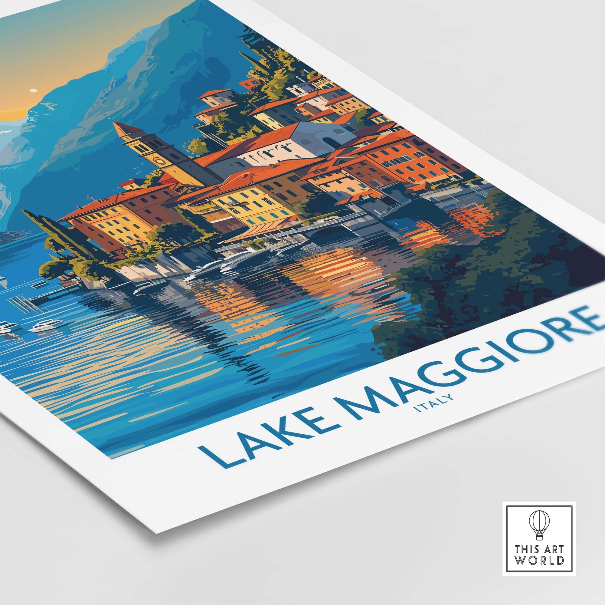 Lake Maggiore Italy Poster part of our best collection or travel posters and prints - ThisArtWorld