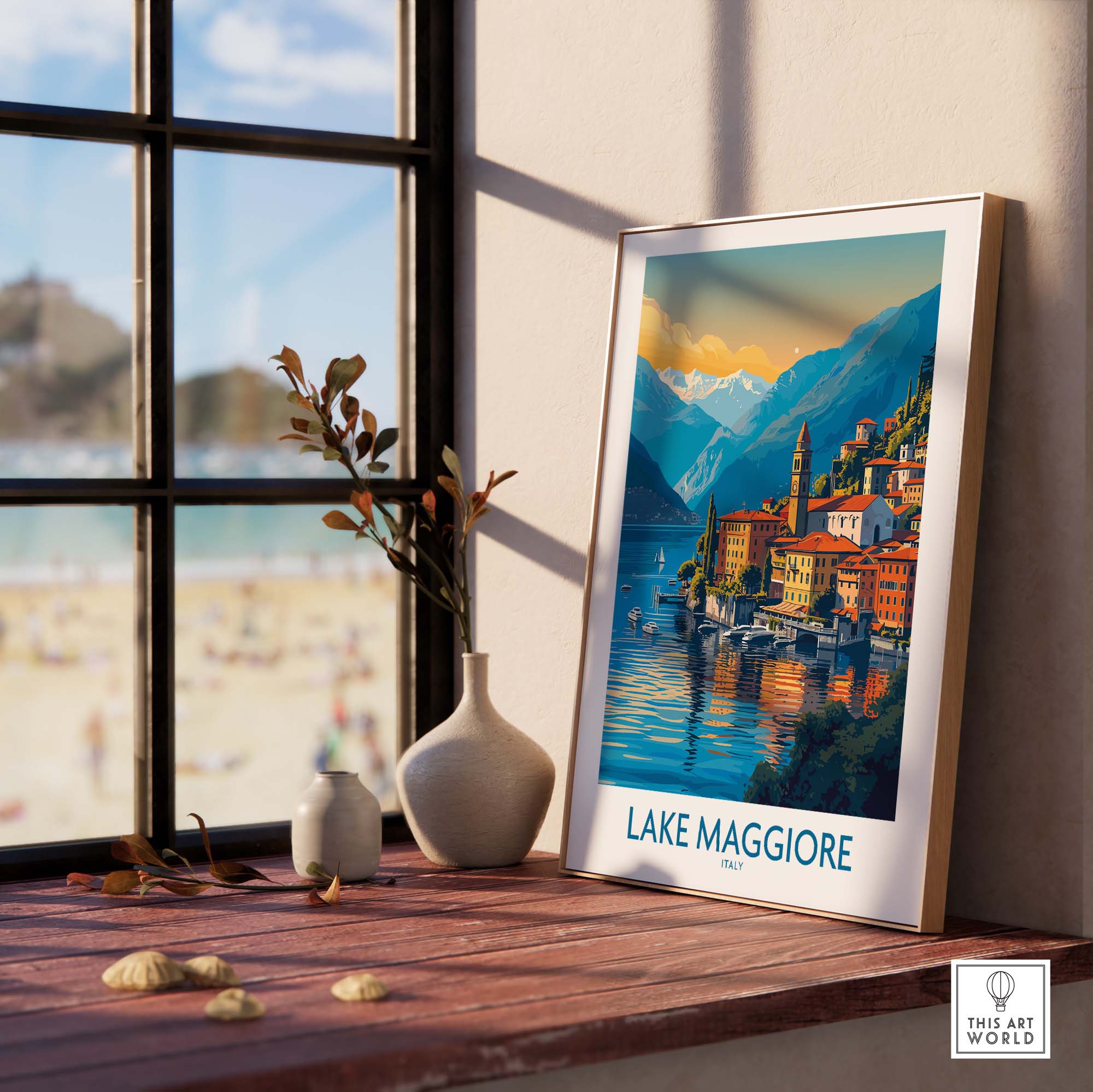 Lake Maggiore Italy Poster part of our best collection or travel posters and prints - ThisArtWorld