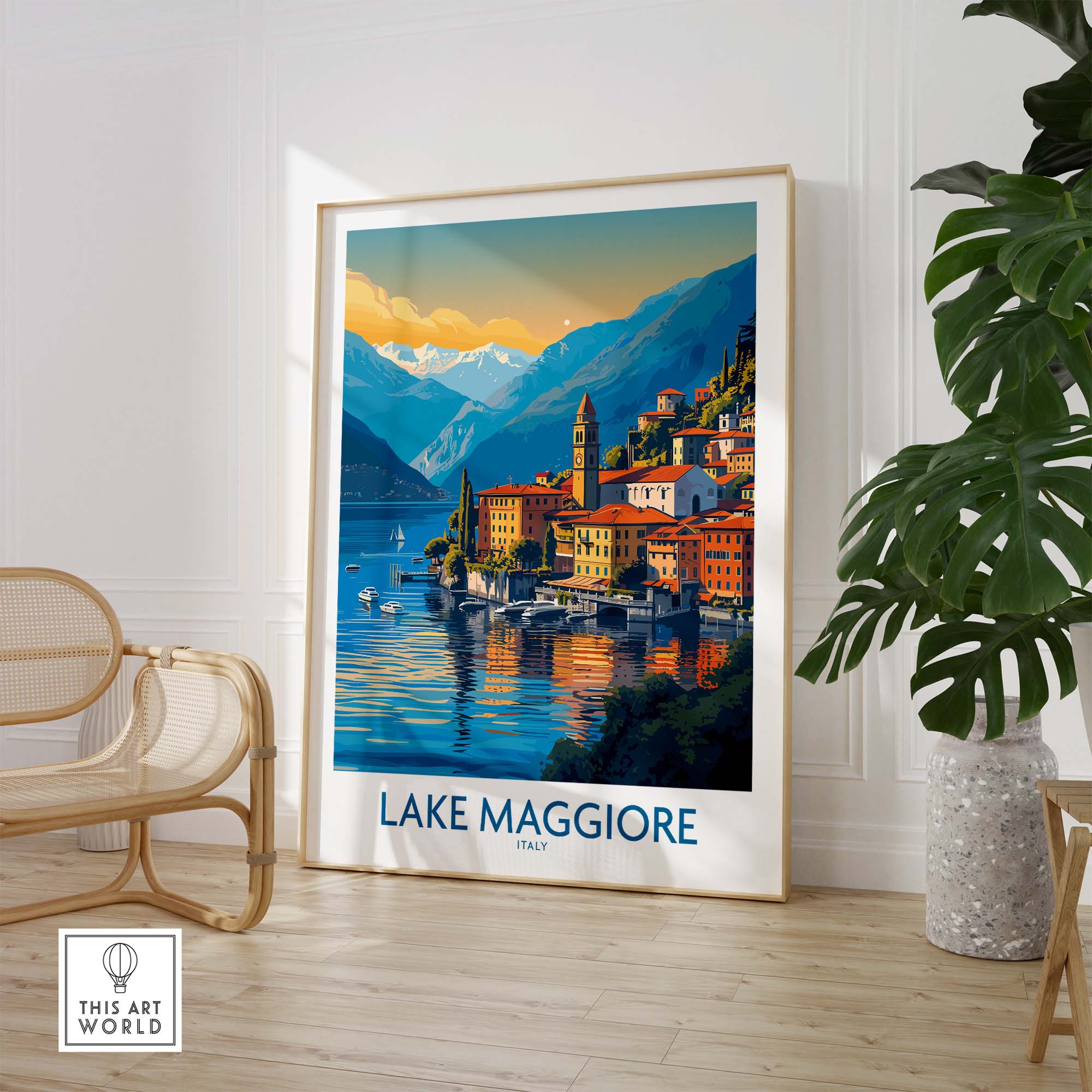 Lake Maggiore Italy Poster part of our best collection or travel posters and prints - ThisArtWorld