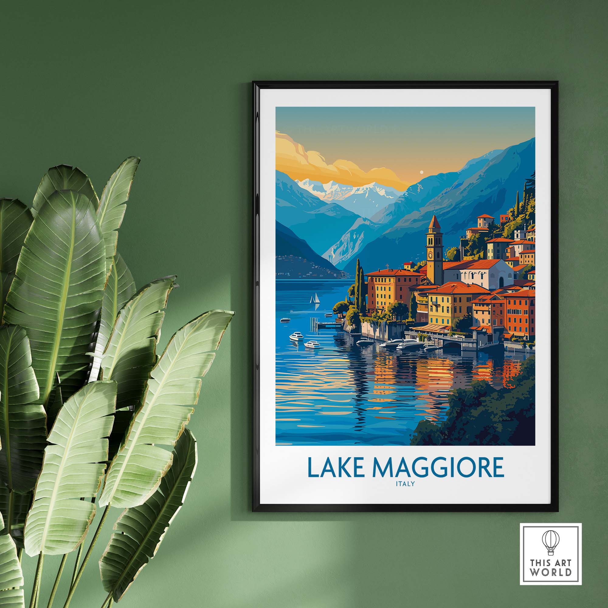 Lake Maggiore Italy Poster part of our best collection or travel posters and prints - ThisArtWorld