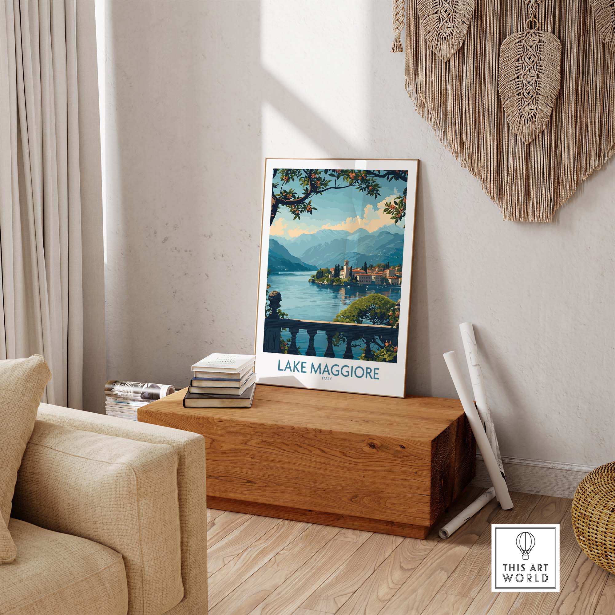 Lake Maggiore Poster Italy part of our best collection or travel posters and prints - ThisArtWorld