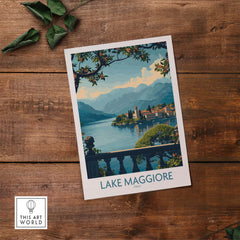 Lake Maggiore Poster Italy part of our best collection or travel posters and prints - ThisArtWorld