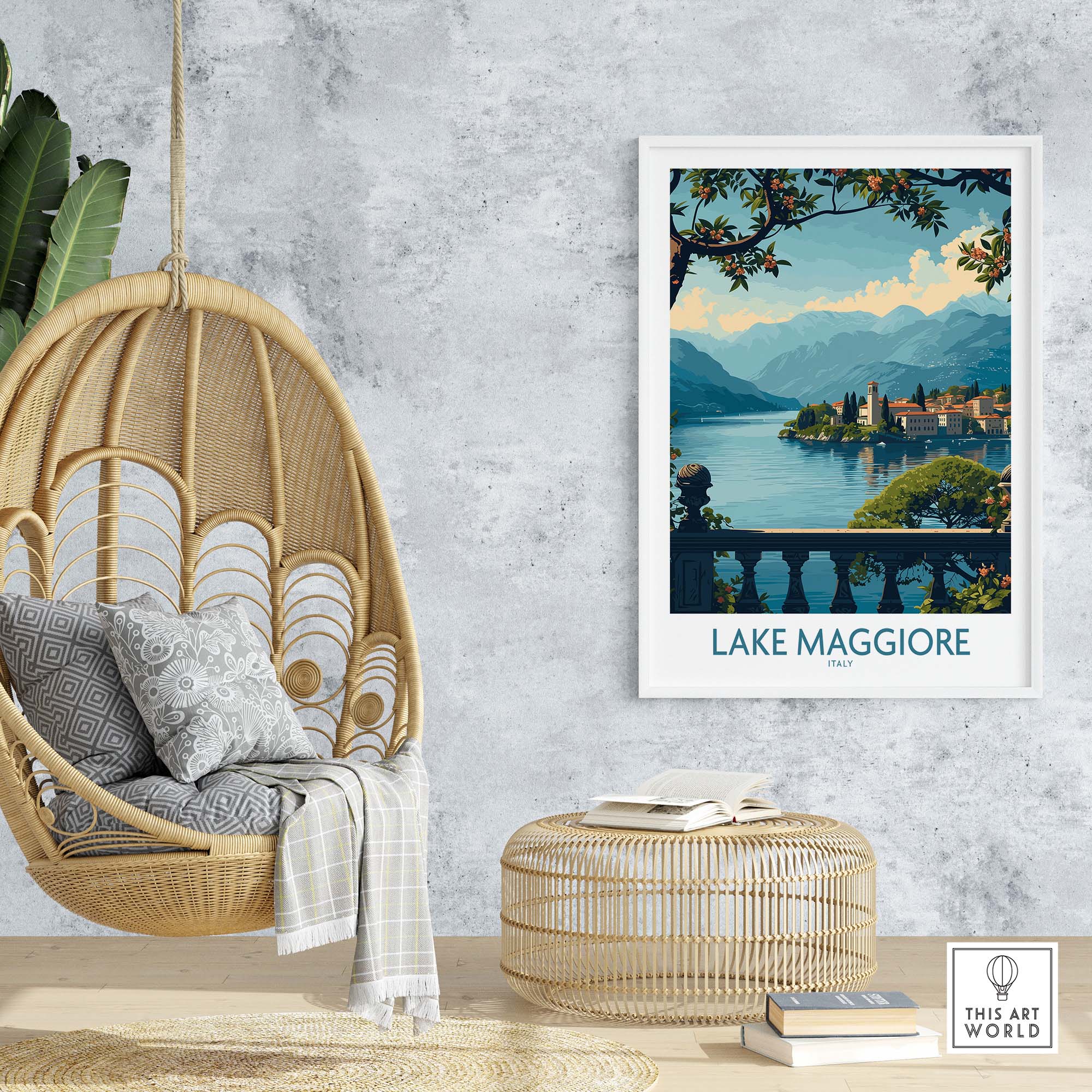 Lake Maggiore Poster Italy part of our best collection or travel posters and prints - ThisArtWorld
